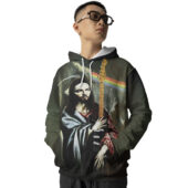 Hoodie Front The Prophecy Of Prog, David Gilmour Jesus Tshirt Sweatshirt Hoodie Pf Tn240 Hoodie 3d (1) - OtherBrick