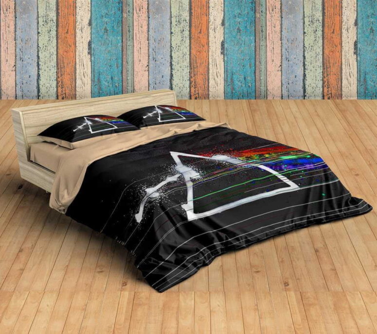 DSOTM Black Pink Floyd Bedding Set