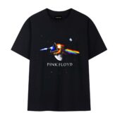 Dsotm Universe Pink Floyd Front Tshirt Black - OtherBrick