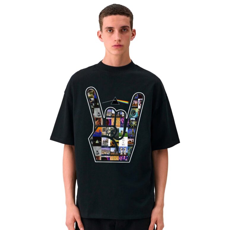 Pink Floyd Rock On Devil Horns Hand Gesture DSOTM Shirt