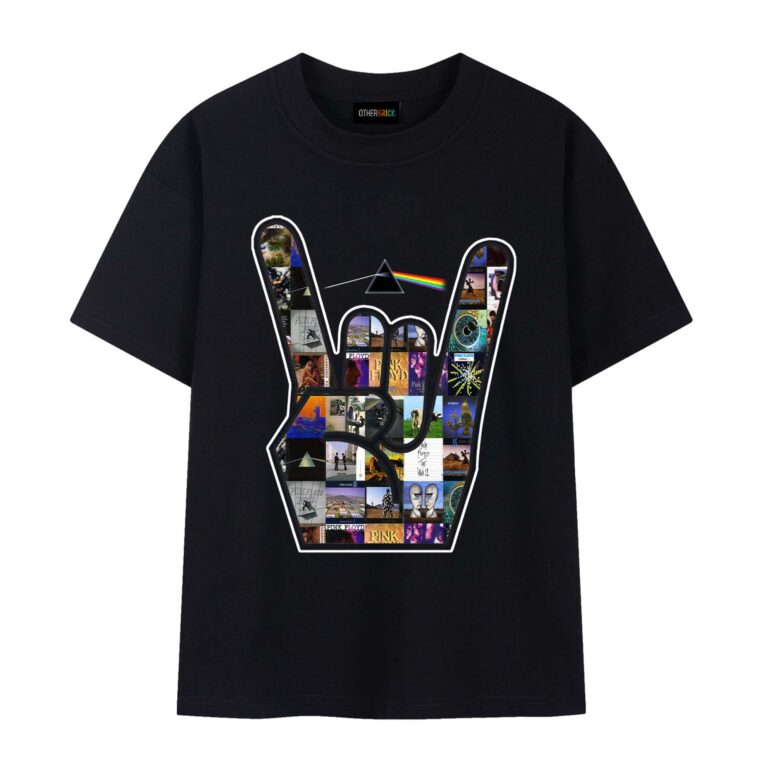Pink Floyd Rock On Devil Horns Hand Gesture DSOTM Shirt