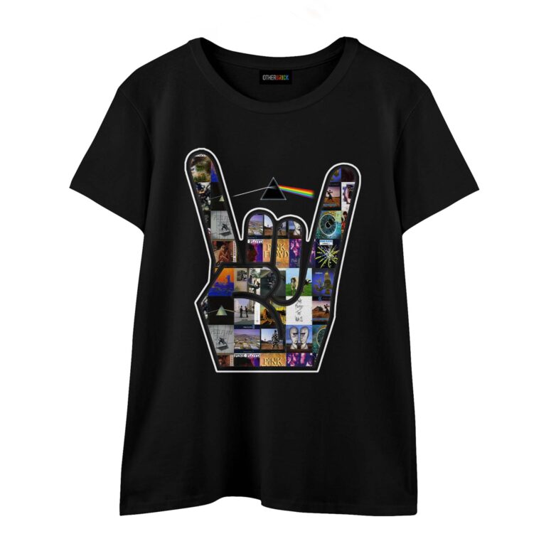 Pink Floyd Rock On Devil Horns Hand Gesture DSOTM Shirt