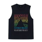 The Great Gig In The Sky Time Dsotm Front Tank Black - OtherBrick