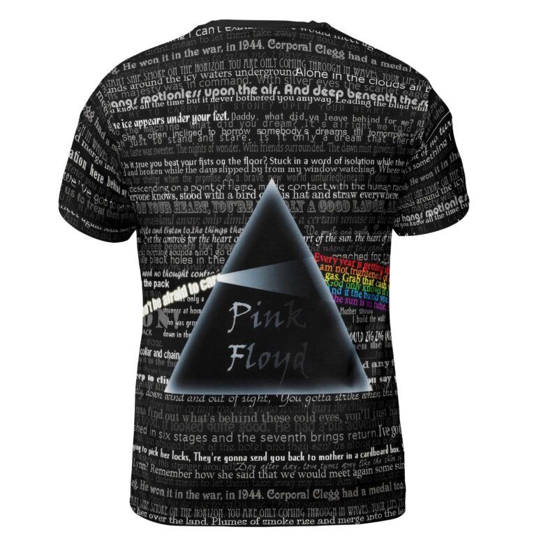 Pink Floyd Lyrics Album Song Collage Prism DSOTM Shirt Pink Floyd Lyrics Album Song Collage Prism DSOTM Shirt
