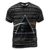 Shirt Front Pink Floyd Lyric Collage Prism Vintage Shirt - OtherBrick