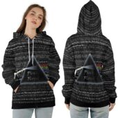 Ziphoodie Pink Floyd Lyric Collage Prism Vintage - OtherBrick