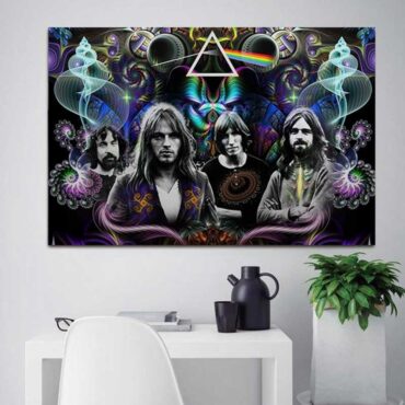 Dark Side Of The Moon Psychedelic Abstract Art Pink Floyd Canvas Dark Side Of The Moon Psychedelic Abstract Art Pink Floyd Canvas