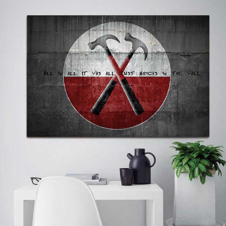 Pink Floyd - All in all it was all just bricks in the wall Canvas