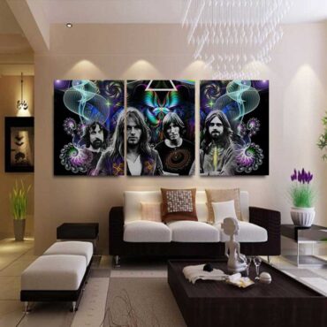 Dark Side Of The Moon Psychedelic Abstract Art Pink Floyd Canvas