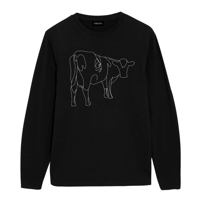 Atom Heart Mother Cow Line Art Pink Floyd Shirt