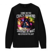 Shine On You Crazy Diamond Shadows At Night Front Longsleeve Black - OtherBrick