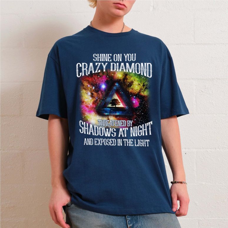 Shine On You Crazy Diamond Shadows At Night Pink Floyd Shirt