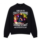 Shine On You Crazy Diamond Shadows At Night Front Sweatshirt Black - OtherBrick