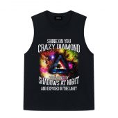 Shine On You Crazy Diamond Shadows At Night Front Tank Black - OtherBrick