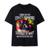 Shine On You Crazy Diamond Shadows At Night Front Tshirt Black - OtherBrick