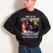 Shine On You Crazy Diamond Shadows At Night Frontsweater Man Black - OtherBrick
