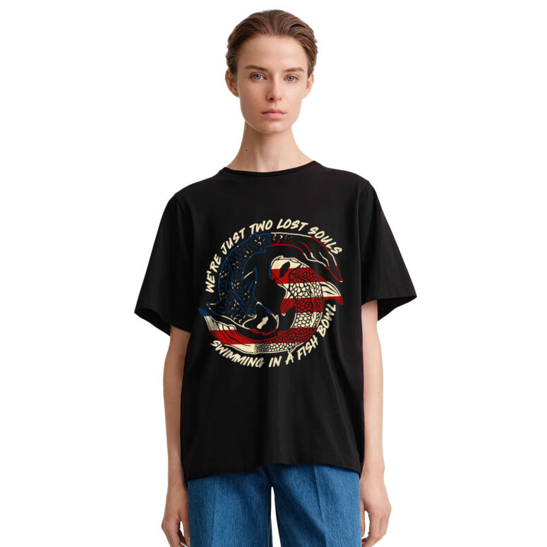 We're just two lost Souls July 4th WYWH Lyric Pink Floyd Shirt We're just two lost Souls July 4th WYWH Lyric Pink Floyd Shirt