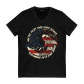 Were Just Two Lost Souls July 4th Front Vneck Black - OtherBrick