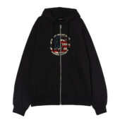 Were Just Two Lost Souls July 4th Front Ziphoodie Black - OtherBrick