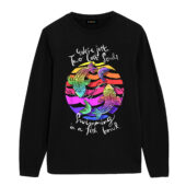 Just Two Lost Souls Swimming In A Fish Bowl Front Longsleeve Black - OtherBrick