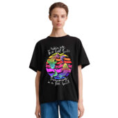 Just Two Lost Souls Swimming In A Fish Bowl Front Shirt Woman Black - OtherBrick