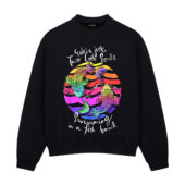 Just Two Lost Souls Swimming In A Fish Bowl Front Sweatshirt Black - OtherBrick