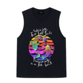 Just Two Lost Souls Swimming In A Fish Bowl Front Tank Black - OtherBrick