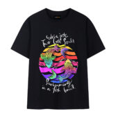 Just Two Lost Souls Swimming In A Fish Bowl Front Tshirt Black - OtherBrick