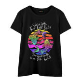 Just Two Lost Souls Swimming In A Fish Bowl Front Wtee Black - OtherBrick