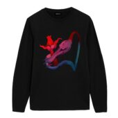 The Wall Love Flower Front Longsleeve Black - OtherBrick