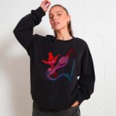 The Wall Love Flower Front Sweater Woman Black - OtherBrick