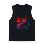 The Wall Love Flower Front Tank Black - OtherBrick
