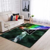 Dark Side Of Moon Galaxy Green Pink Floyd Rug