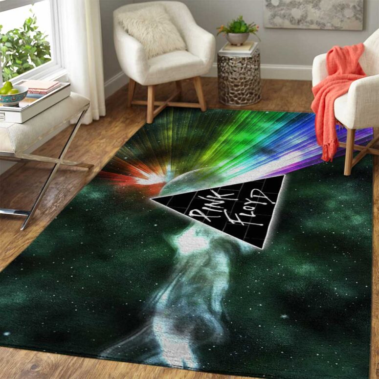 Dark Side Of Moon Galaxy Green Pink Floyd Rug Dark Side Of Moon Galaxy Green Pink Floyd Rug