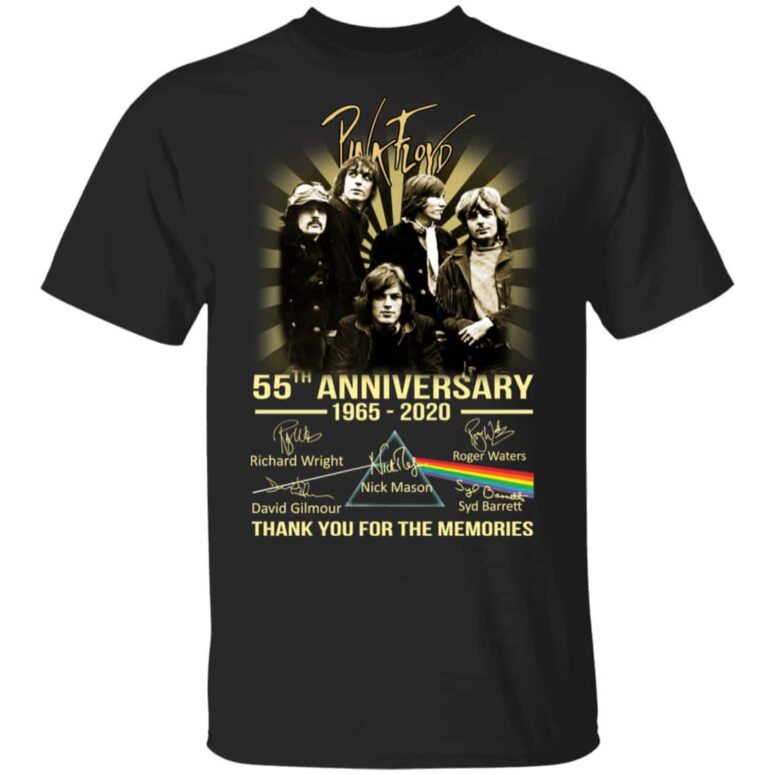 Pink Floyd 55th Anniversary 1965 - 2020 Thanks for the Memories Shirt Pink Floyd 55th Anniversary 1965 - 2020 Thanks for the Memories Shirt