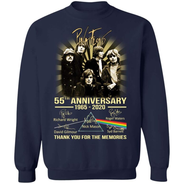 Pink Floyd 55th Anniversary 1965 - 2020 Thanks for the Memories Shirt Pink Floyd 55th Anniversary 1965 - 2020 Thanks for the Memories Shirt