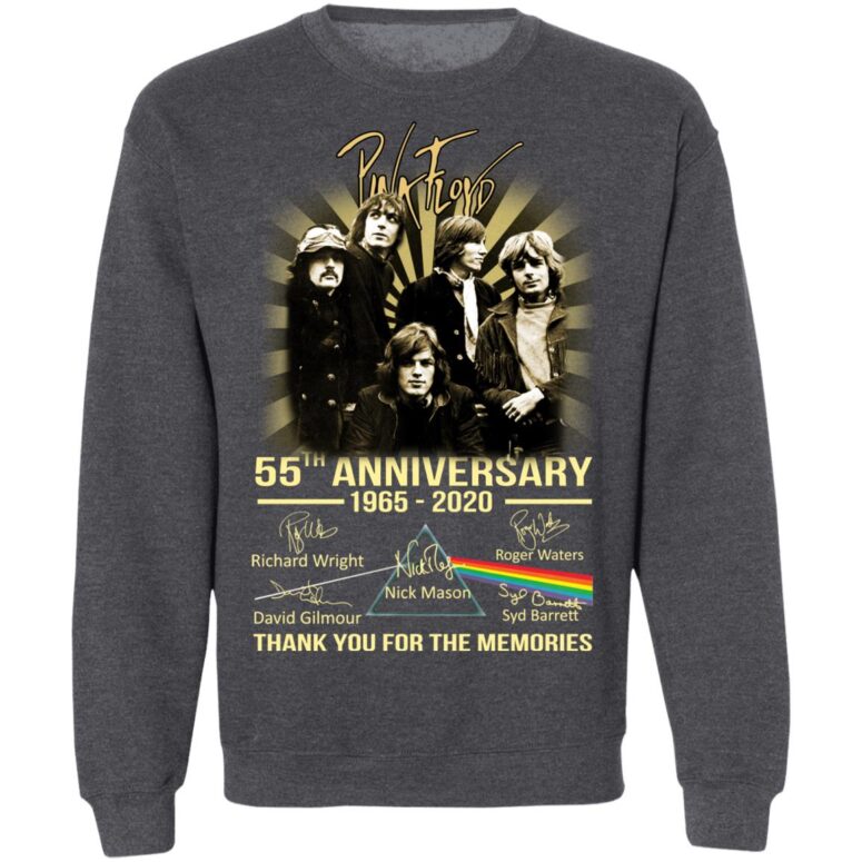 Pink Floyd 55th Anniversary 1965 - 2020 Thanks for the Memories Shirt Pink Floyd 55th Anniversary 1965 - 2020 Thanks for the Memories Shirt