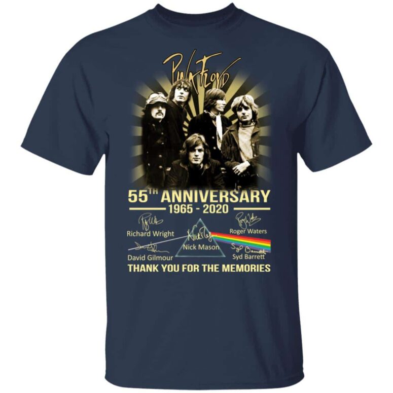 Pink Floyd 55th Anniversary 1965 - 2020 Thanks for the Memories Shirt Pink Floyd 55th Anniversary 1965 - 2020 Thanks for the Memories Shirt