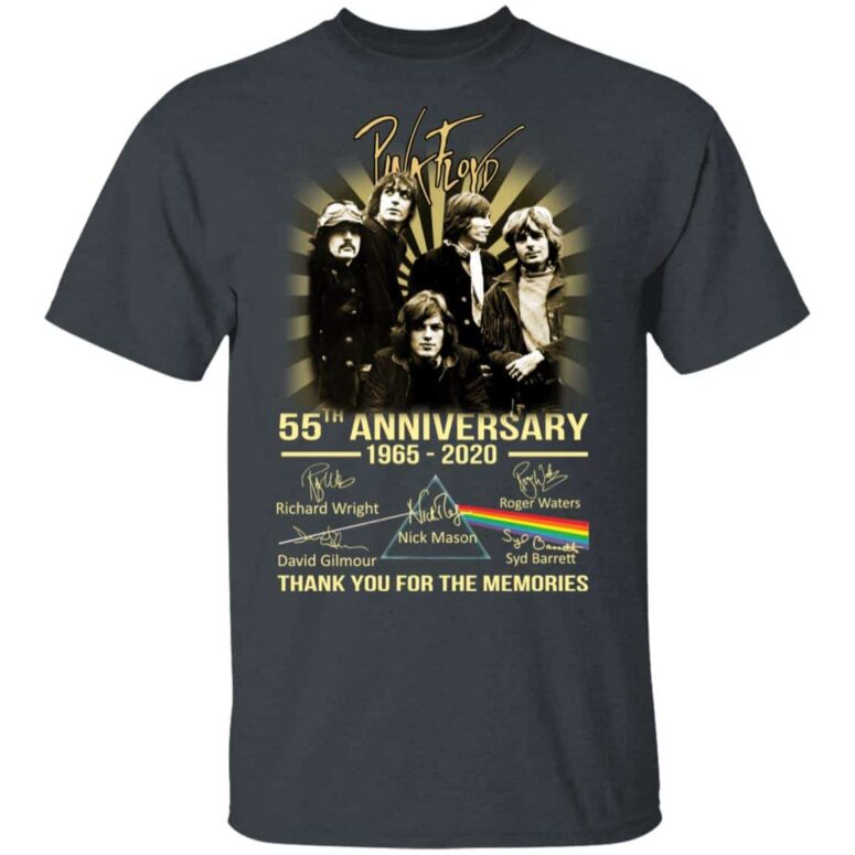 Pink Floyd 55th Anniversary 1965 - 2020 Thanks for the Memories Shirt Pink Floyd 55th Anniversary 1965 - 2020 Thanks for the Memories Shirt