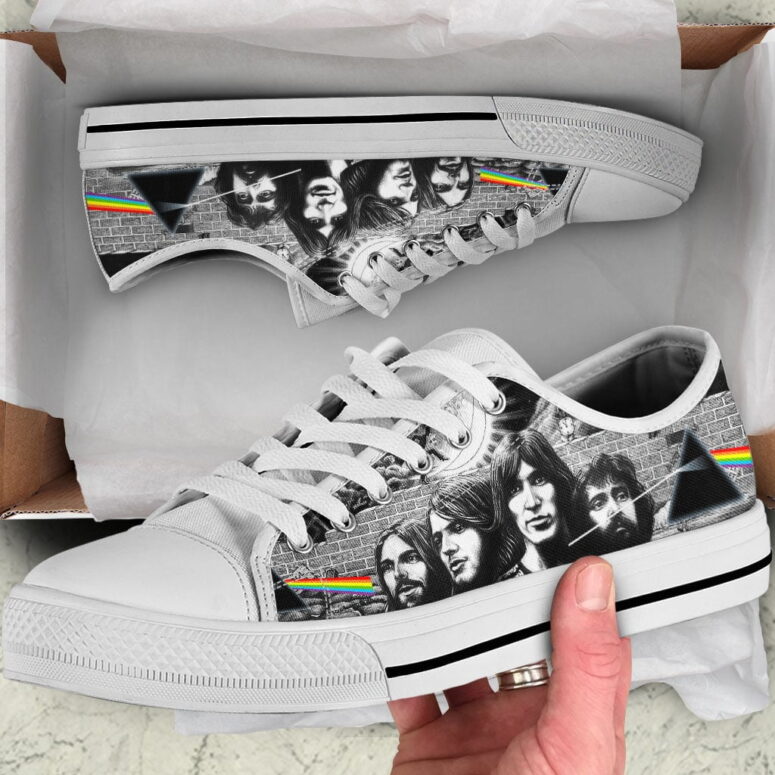 Dark Side Of The Moon Portrait Band - Pink Floyd Canvas Shoes Dark Side Of The Moon Portrait Band - Pink Floyd Canvas Shoes