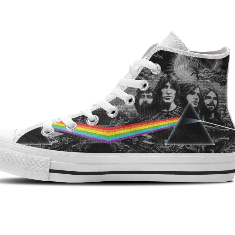 Dark Side Of The Moon Portrait Band - Pink Floyd Canvas Shoes Dark Side Of The Moon Portrait Band - Pink Floyd Canvas Shoes