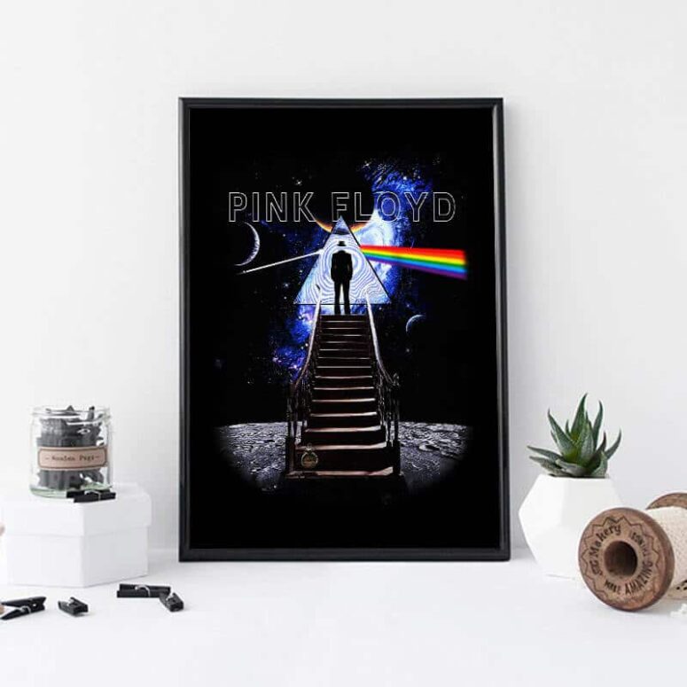 Pink Floyd Stairway To The Moon Canvas Pink Floyd Stairway To The Moon Canvas
