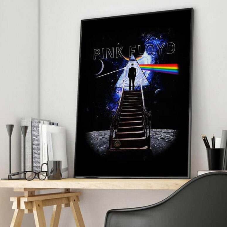 Pink Floyd Stairway To The Moon Canvas Pink Floyd Stairway To The Moon Canvas