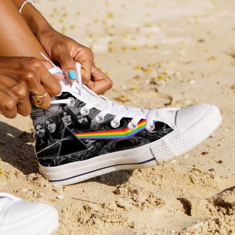 Dark Side Of The Moon Portrait Band - Pink Floyd Canvas Shoes Dark Side Of The Moon Portrait Band - Pink Floyd Canvas Shoes