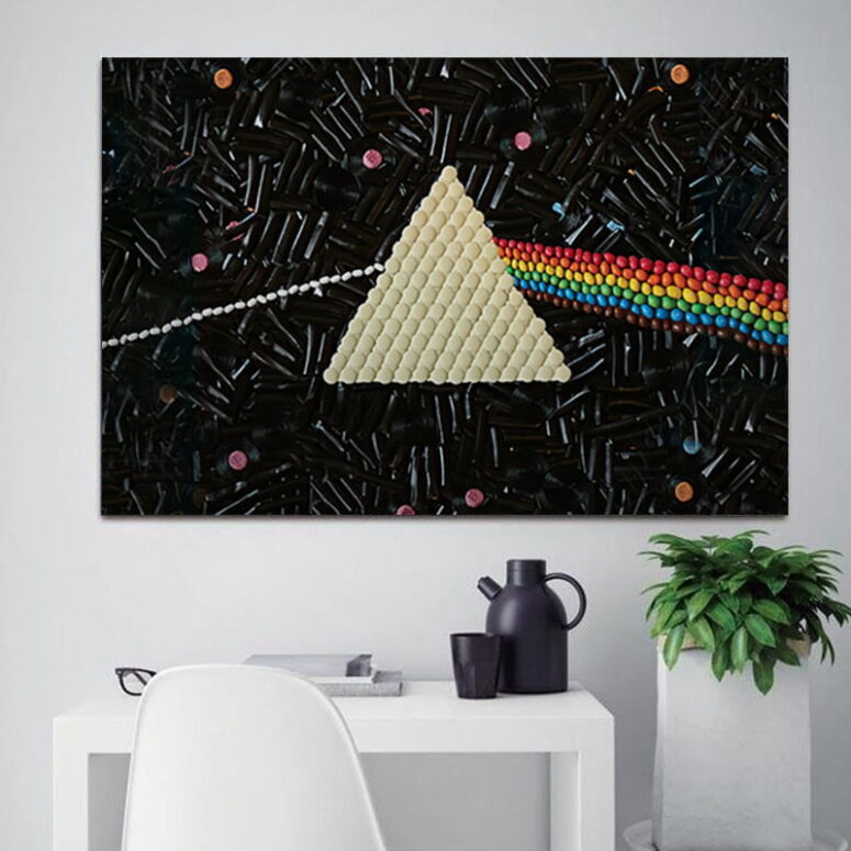 Dark Side Of The Moon Candy Pink Floyd Canvas