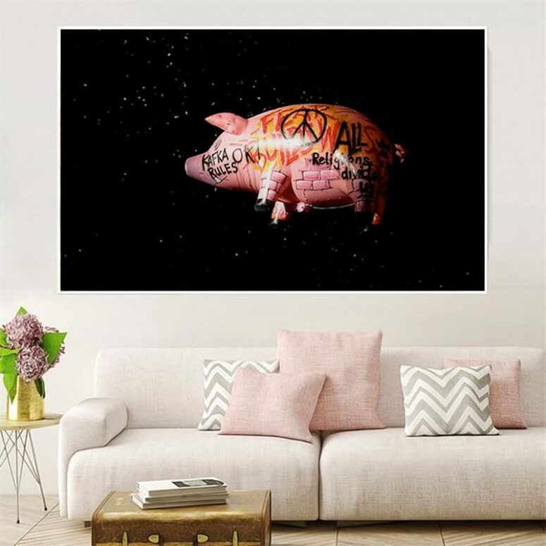 Pink Floyd's Flying Pig Canvas