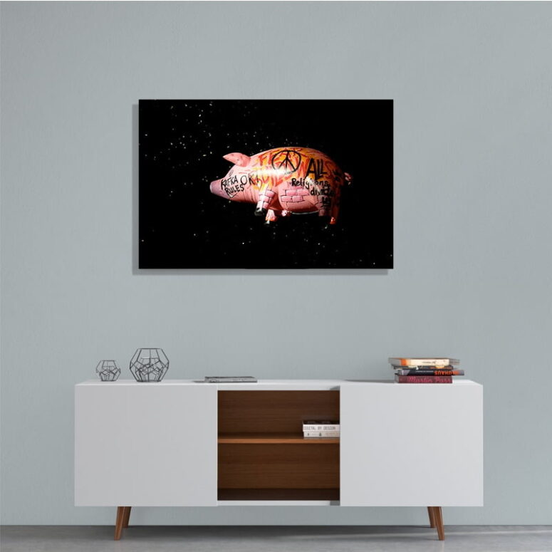 Pink Floyd's Flying Pig Canvas