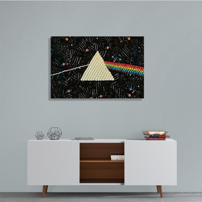 Dark Side Of The Moon Candy Pink Floyd Canvas