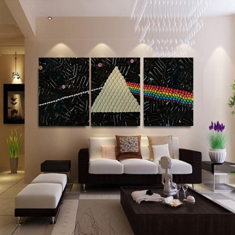 Dark Side Of The Moon Candy Pink Floyd Canvas
