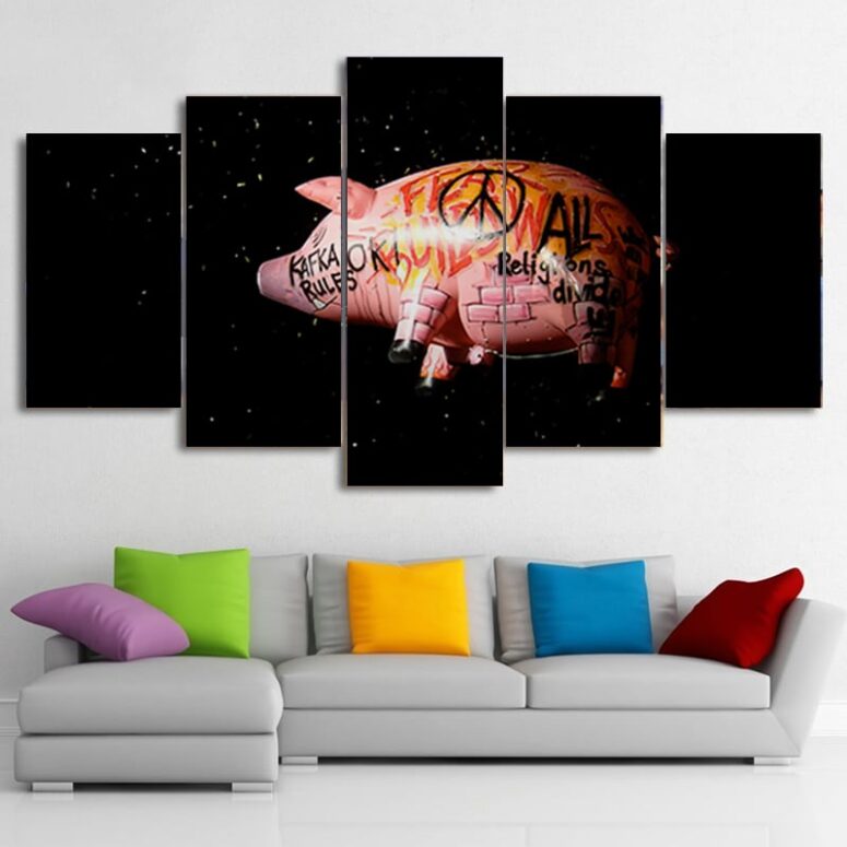Pink Floyd's Flying Pig Canvas